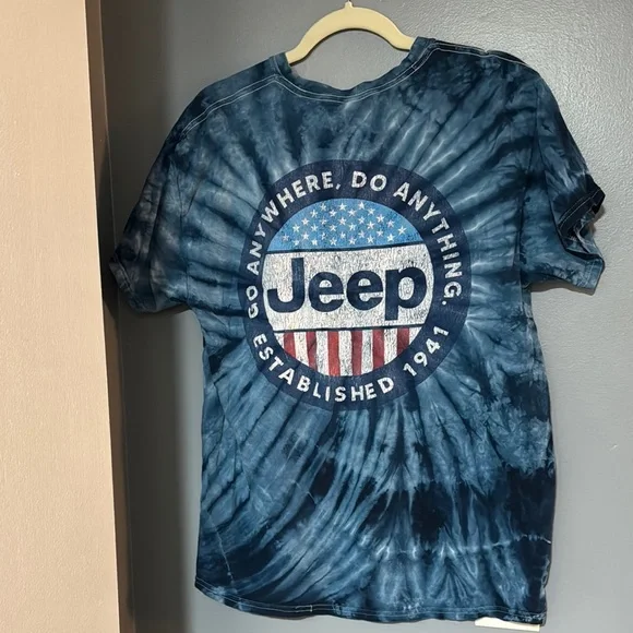 Jeep Men's Dark Blue Tie-Dye Tee - Picture 4 of 4